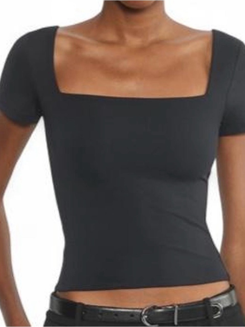 Aritzia babaton black Original Contour Squareneck T-Shirt